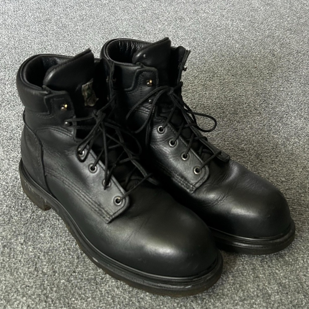 Red Wing‎ Boots Mens Size 11B Black Leather Work Safety Toe EH 3507 USA